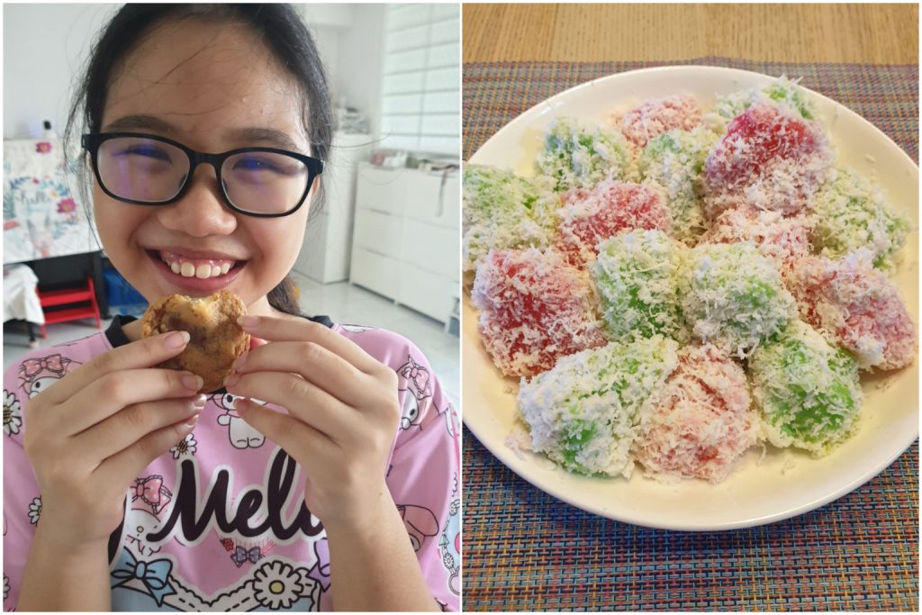 Mel-Ee Tan liked making kueh like kueh ubi kayu. PHOTOS: COURTESY TO JORELLE CHAN, COURTESY TO CAROL LIM