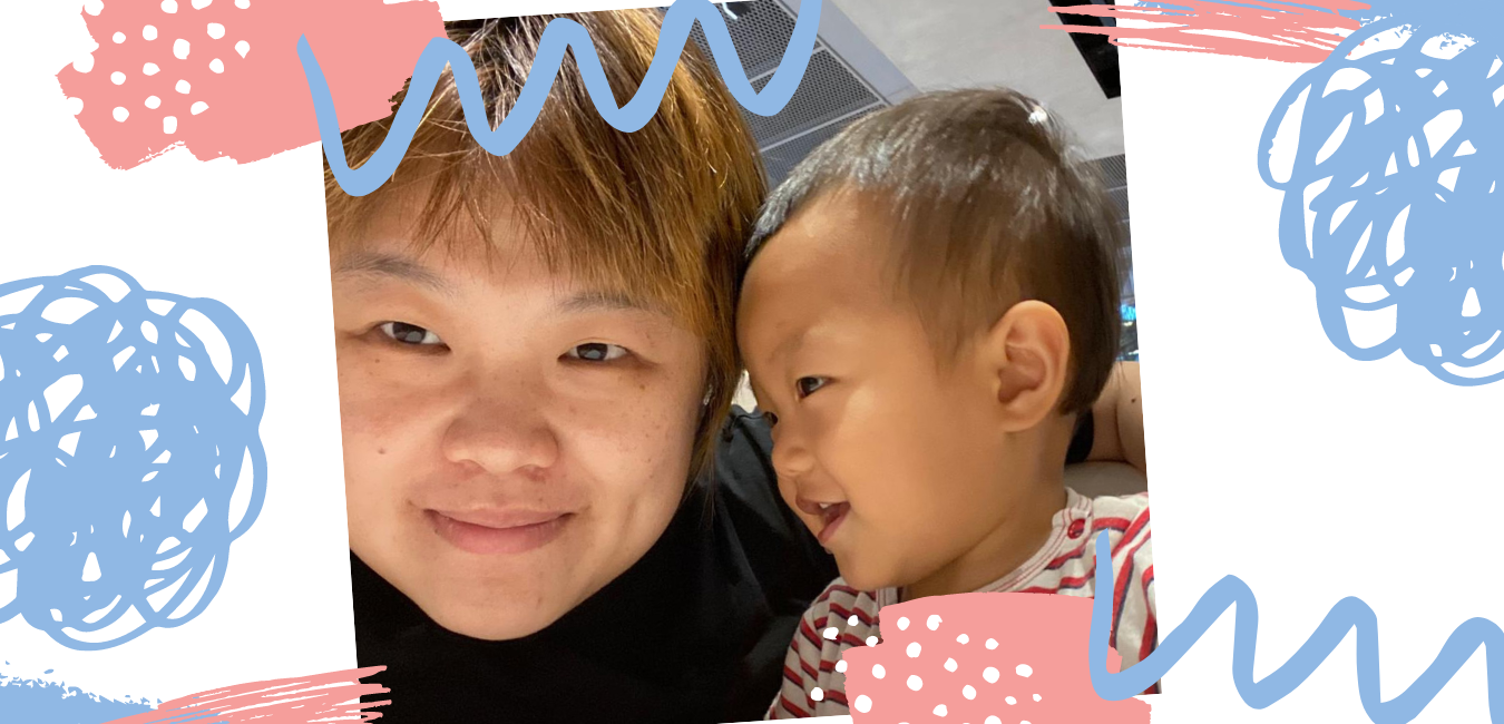 Sherlee with her son